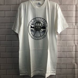 Vintage San Francisco CA white tshirt SINGLE STITCH